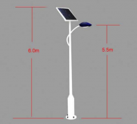 太陽能路燈燈桿,支架設(shè)計方案