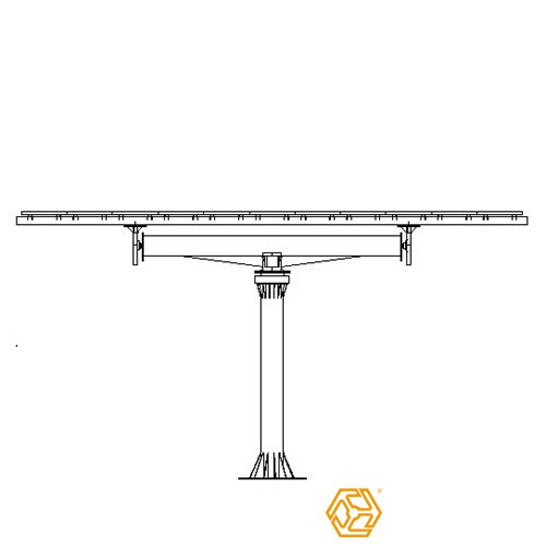 三維太陽(yáng)能支架系列雙軸跟蹤系統(tǒng)